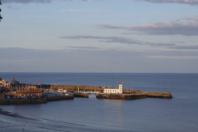 Scarborough Harbour and lighthouse